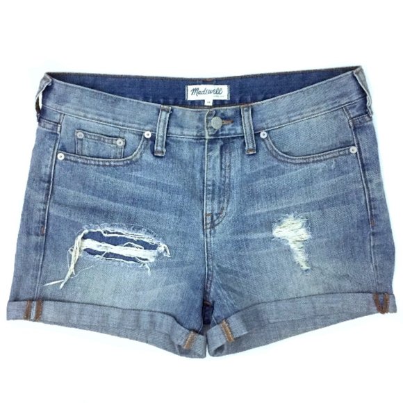 Madewell Denim Boyshorts Rip & Repair Edition - Picture 2 of 8